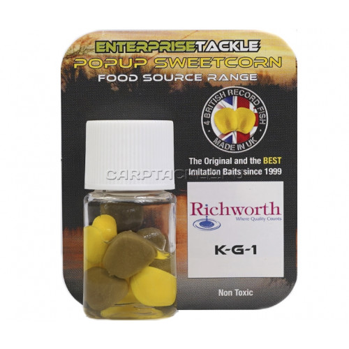 Искусственная плавающая насадка Enterprise Tackle Pop Up Sweetcorn Richworth KG1 yellow